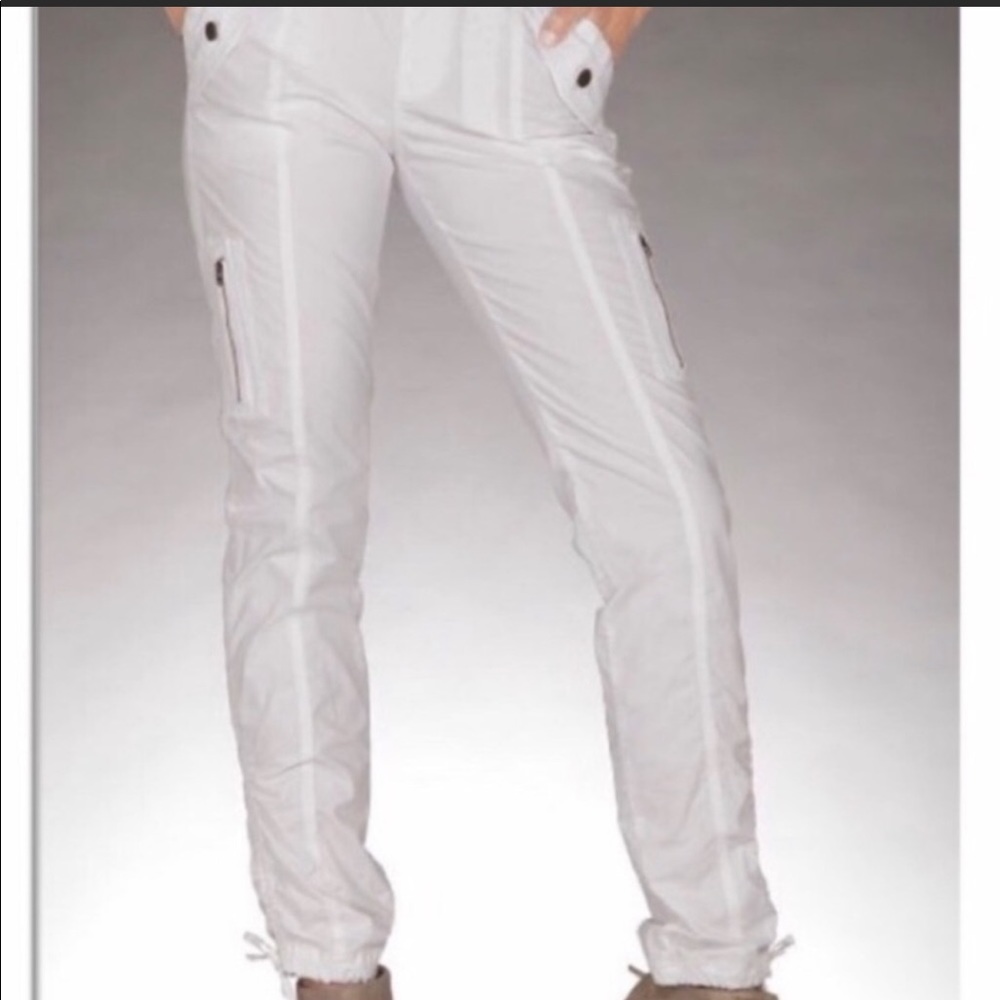 Boston Proper White Cargo Pants